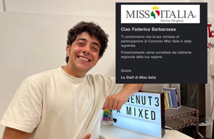 Federico Barbarossa si iscrive a Miss Italia 