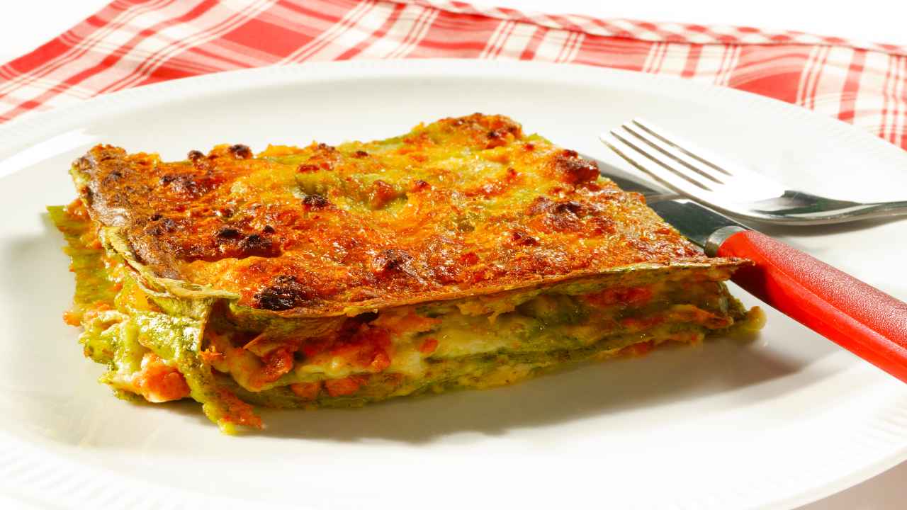 lasagne mortadella pistacchio ricetta