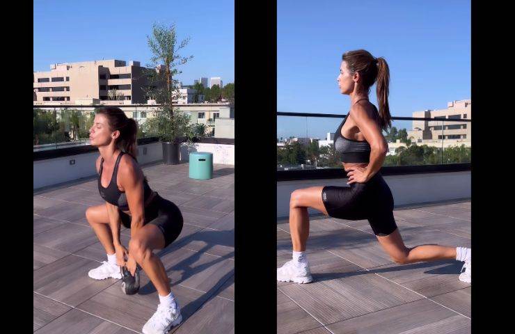 Elisabetta canalis allenamento