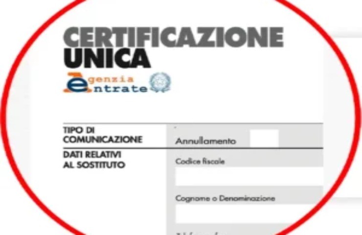 certificazione unica