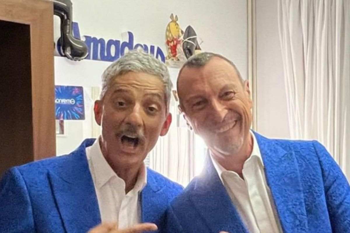 Fiorello e Amadeus foto Instagram