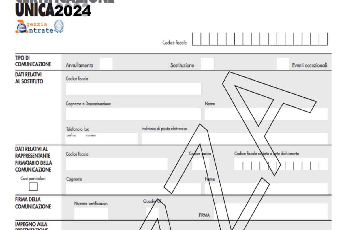Certificazione Unica modello